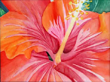 o'keeffe watercolor flower