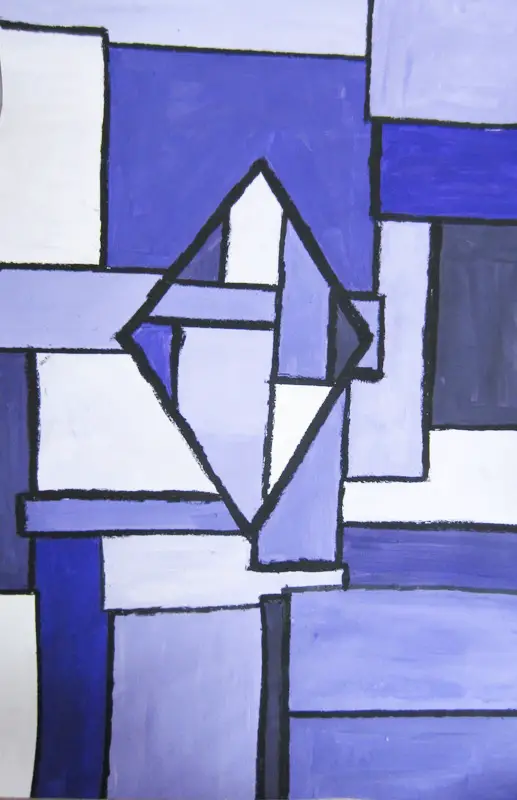 Art Lesson: Monochromatic Abstraction